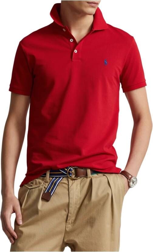 Ralph Lauren Rode Katoenen Polo met Logo Borduursel Rood Heren - Foto 4
