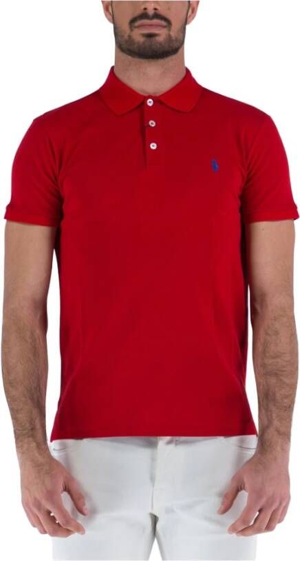 Ralph Lauren Rode Katoenen Polo met Logo Borduursel Rood Heren - Foto 6