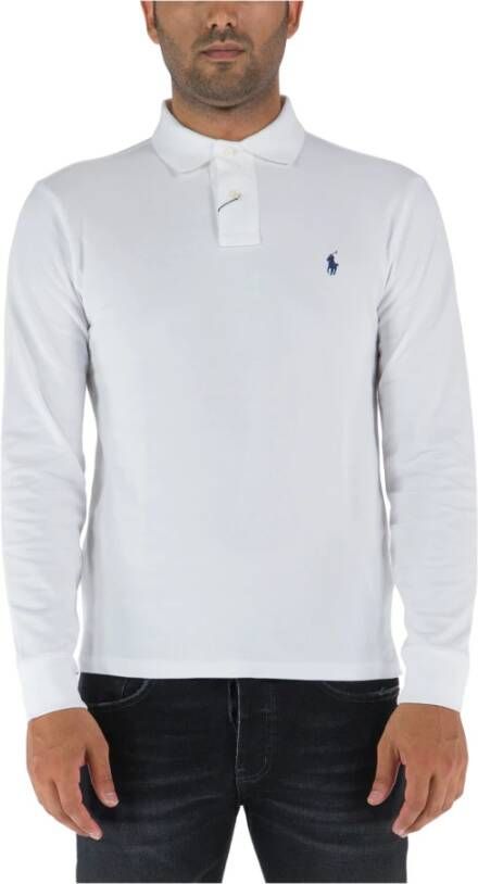 Polo Ralph Lauren Slim fit poloshirt in design met lange mouwen - Foto 12