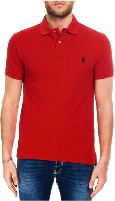 Ralph Lauren Rode Katoenen Polo met Logo Borduursel Rood Heren - Foto 2