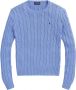 Polo Ralph Lauren Lichtblauwe Julianna Lange Mouw Pullover Trui Blue Dames - Thumbnail 2
