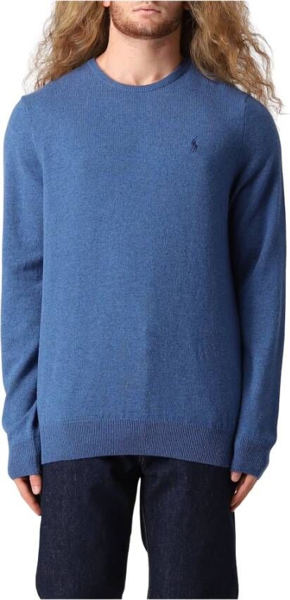 Polo Ralph Lauren Klassieke Gebreide Trui voor Heren Blue Heren