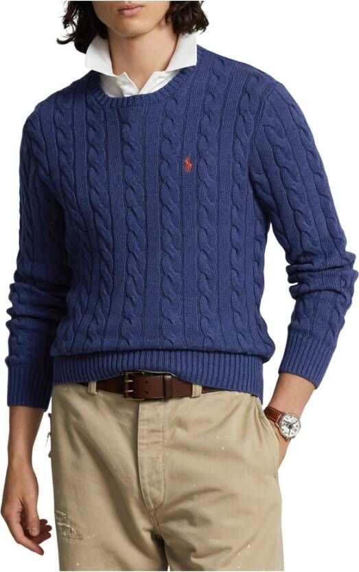 Polo Ralph Lauren Gebreide pullover met kabelpatroon model 'DRIVER'