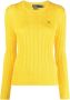 Polo Ralph Lauren Katoenen kabelgebreide trui met ronde hals Yellow Dames - Thumbnail 10