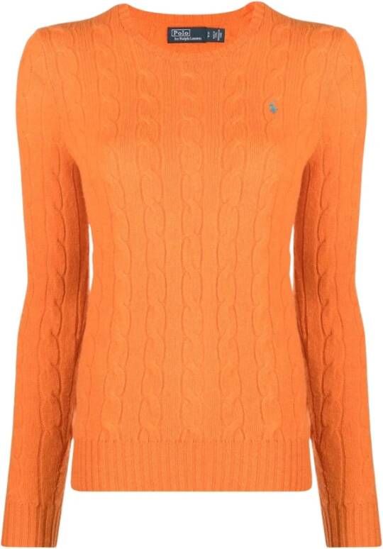 Polo Ralph Lauren Round-neck Knitwear Oranje Dames