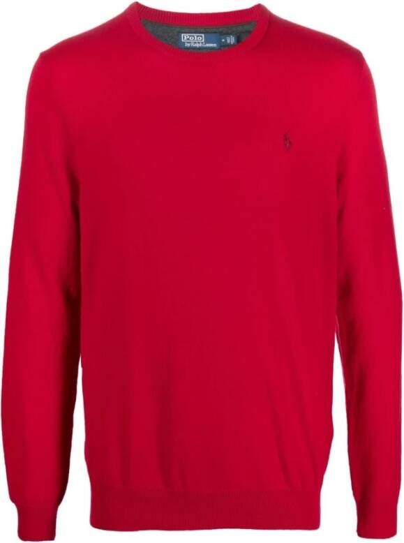 Polo Ralph Lauren Rode Sweaters LS CN Pp-Long Sleeve-Pullover Rood Heren