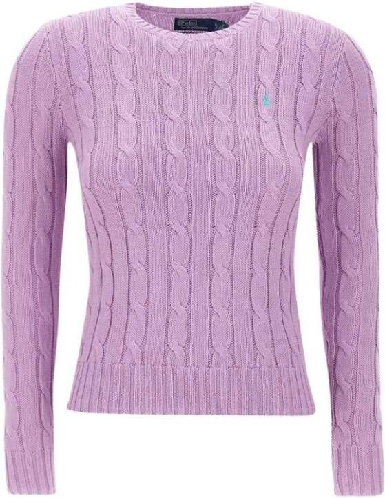 Polo Ralph Lauren Gebreide pullover met kabelpatroon model 'JULIANNA'