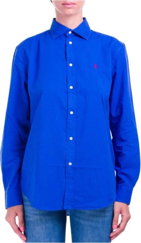 Polo Ralph Lauren Polo Shirt in Licht Koningsblauw Blue Dames
