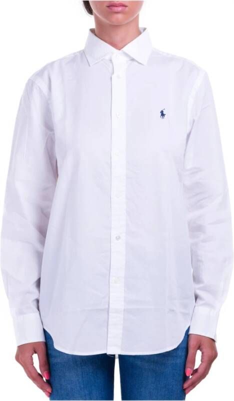 Polo Ralph Lauren Witte Overhemd Model: 211841951 White Dames