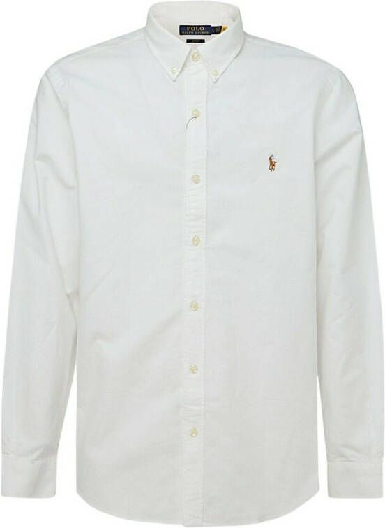 Polo Ralph Lauren Witte Oxford Overhemd Slim Fit Geborduurd Logo White Heren - Foto 19