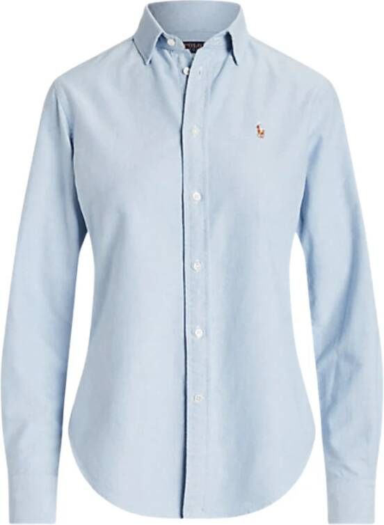 Polo Ralph Lauren Overhemdblouse met logostitching model 'Kendal'