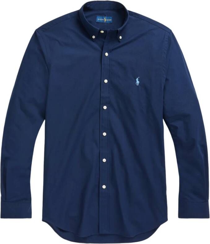 Ralph Lauren Stijlvolle Donkerblauwe Slim Fit Overhemd met Klassieke Kraag Blue Heren - Foto 4