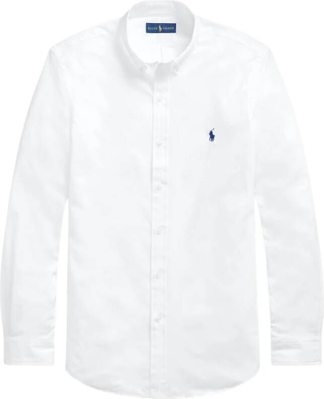 Polo Ralph Lauren Witte Stretch-Katoenen Overhemd met Polo Pony Motief White Heren - Foto 2