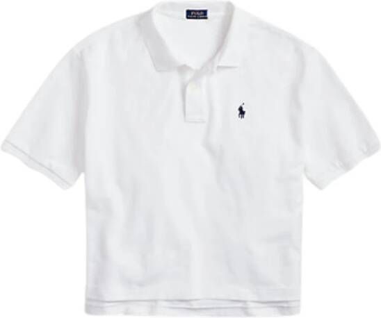 Polo Ralph Lauren Short boxy fit polo shirt Wit Dames