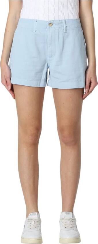 Polo Ralph Lauren Short Shorts Blauw Dames