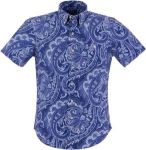 Polo Ralph Lauren Short Sleeve Shirts Blauw Heren