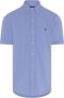 Polo Ralph Lauren casual overhemd korte mouw blauw effen Featherweight Mesh - Thumbnail 2