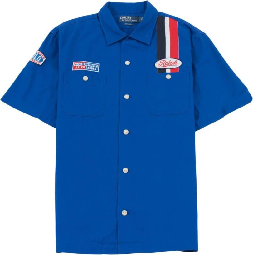 Polo Ralph Lauren Short Sleeve Shirts Blauw Heren