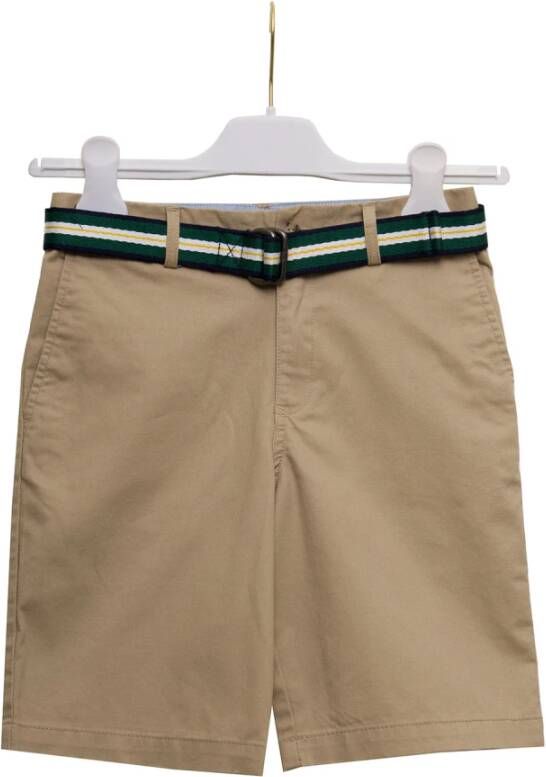 Polo Ralph Lauren Teens Bermuda met stoffen ceintuur