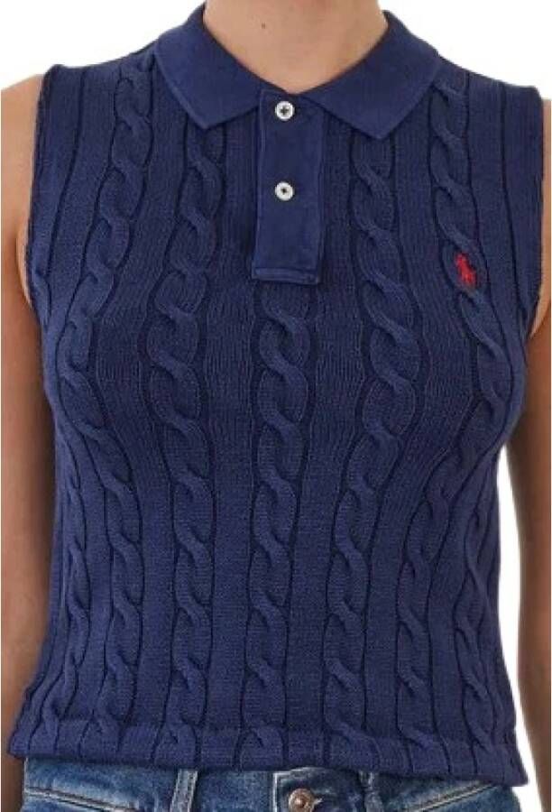 Polo Ralph Lauren Sleeveless Knitwear Blauw Dames