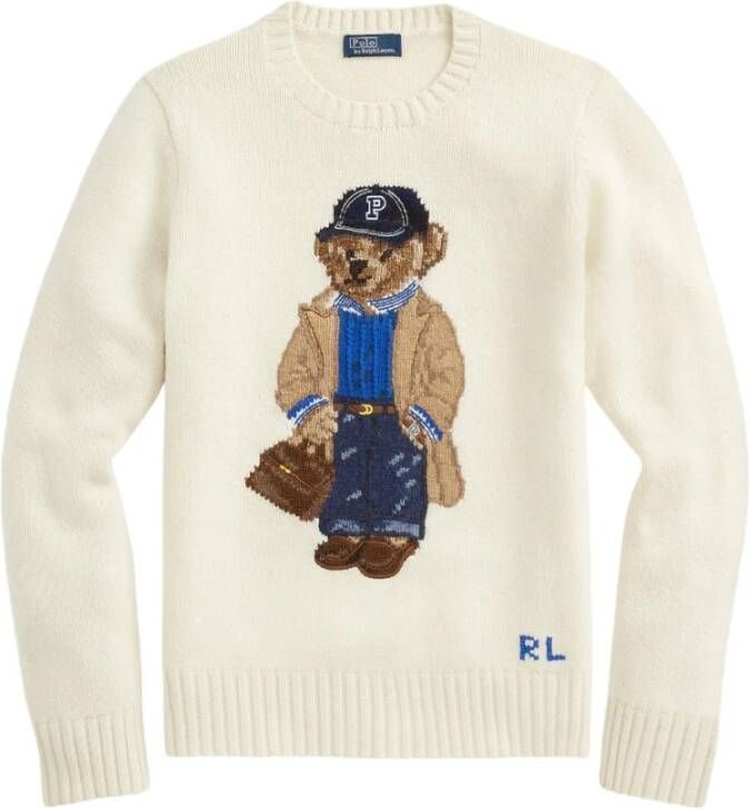 Polo Ralph Lauren Gebreide pullover van een mix van katoen en kasjmier met motiefstitching - Foto 5