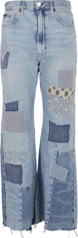 Polo Ralph Lauren Straight Jeans Blauw Dames