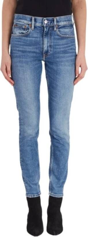 Polo Ralph Lauren Skinny High-Waisted Jeans met Opvallende Details Blauw Heren - Foto 3