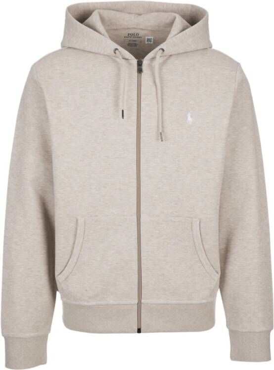 Ralph Lauren Lange Mouw Sweatshirt Klassieke Pasvorm Beige Heren