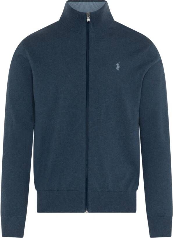 Polo Ralph Lauren Sweatshirt met Ritssluiting en Tijdloos Ontwerp Blue Heren