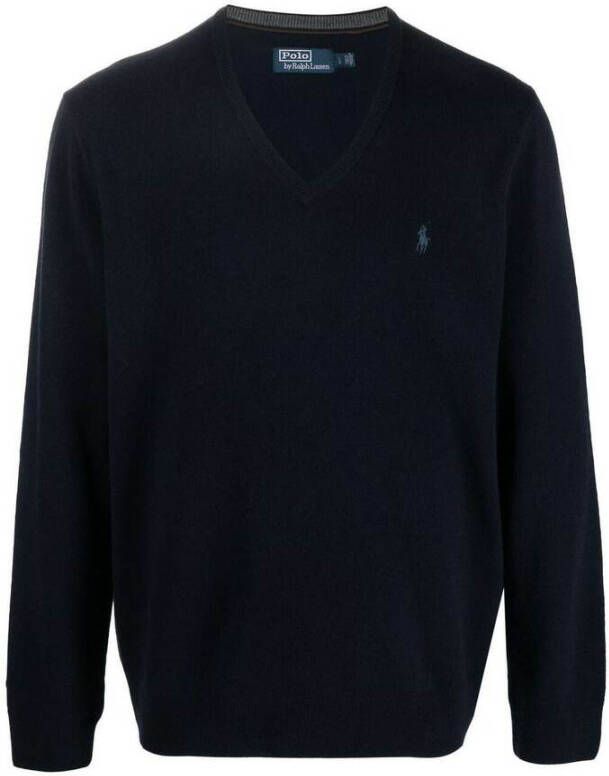Polo Ralph Lauren Blauwe Sweaters Lange Mouw Pullover Blue Heren