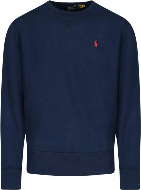 Ralph Lauren Klassieke Crewneck Sweater Blauw Heren