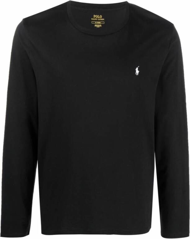 Polo Ralph Lauren Zwarte katoenen sweatshirt met handtekeninglogo Black Heren