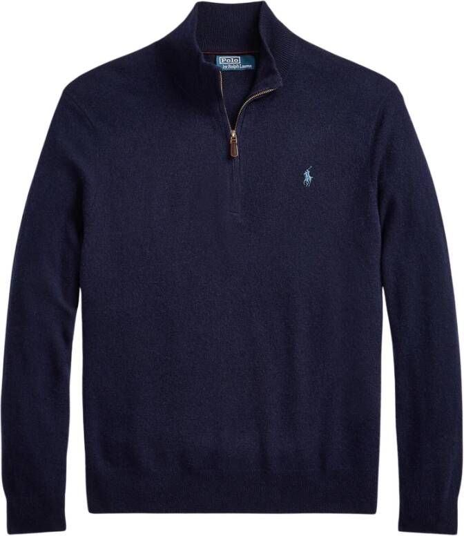 Polo Ralph Lauren Gebreide pullover van wol met opstaande kraag en ritssluiting - Foto 2