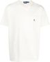 Polo Ralph Lauren Geborduurd Logo Ivoor Katoenen T-shirt White Heren - Thumbnail 1