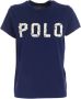 Polo Ralph Lauren Logo Versierd T-Shirt Blue Dames - Thumbnail 1