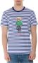POLO Ralph Lauren gestreept slim fit T-shirt blauw wit - Thumbnail 5
