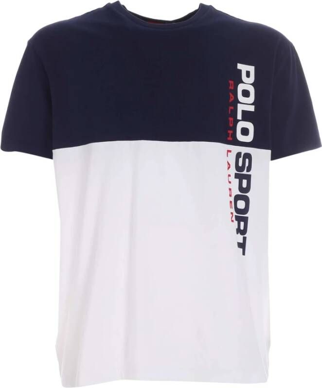 Polo Ralph Lauren Custom Slim-Fit Katoenen T-Shirt voor Heren Blue Heren