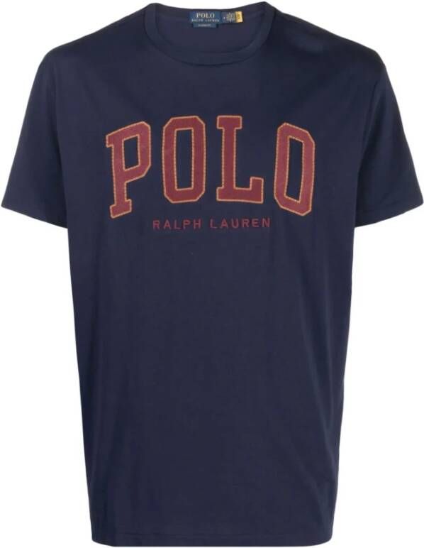 Polo Ralph Lauren Blauw Crewneck T-shirt voor Heren Blue Heren