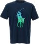 Ralph Lauren Navy Katoenen T-shirt Regular Fit Blue Heren - Thumbnail 1