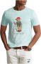POLO Ralph Lauren slim fit T-shirt met printopdruk island aqua - Thumbnail 2
