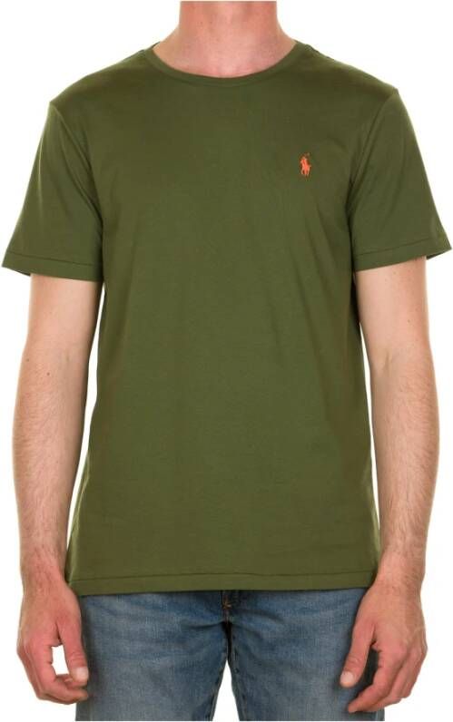 Polo Ralph Lauren Custom Slim Fit T-shirt in Supply Olive Green Heren