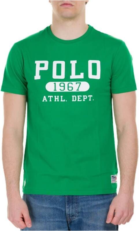 Polo Ralph Lauren Cruise Green Slim Fit Katoenen T-shirt Green Heren