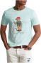 POLO Ralph Lauren slim fit T-shirt met printopdruk island aqua - Thumbnail 7