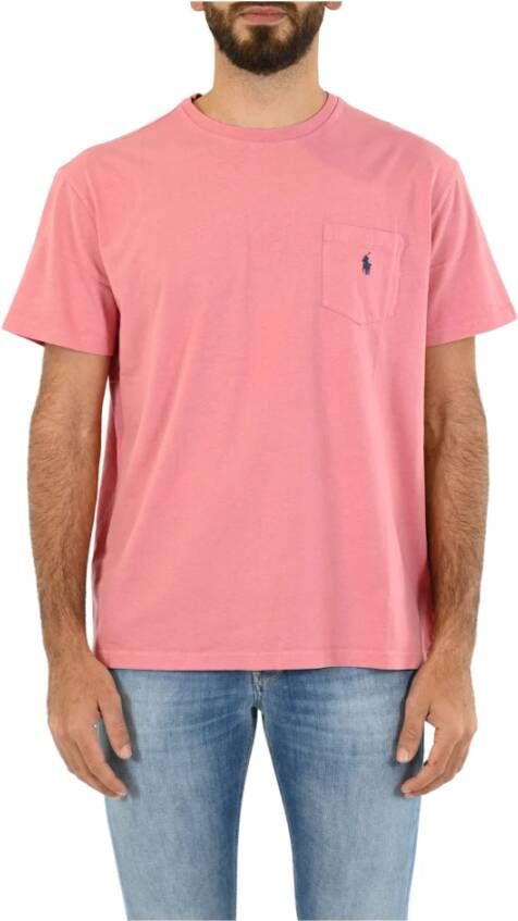 Ralph Lauren Roze Polo T-shirts en Polos met Klassiek Design Roze Heren