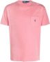POLO Ralph Lauren regular fit T-shirt met linnen desert rose - Thumbnail 6