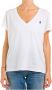Polo Ralph Lauren Iconisch Wit Katoenen T-shirt met Geborduurde Pony White Dames - Thumbnail 1