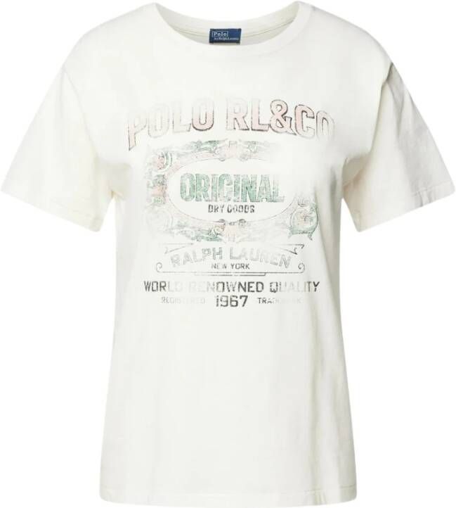 Ralph Lauren Stijlvolle T-shirts voor Mannen en Vrouwen White Dames