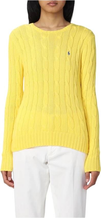Polo Ralph Lauren Gele Sweaters Julianna Lange Mouw Pullover Yellow Dames