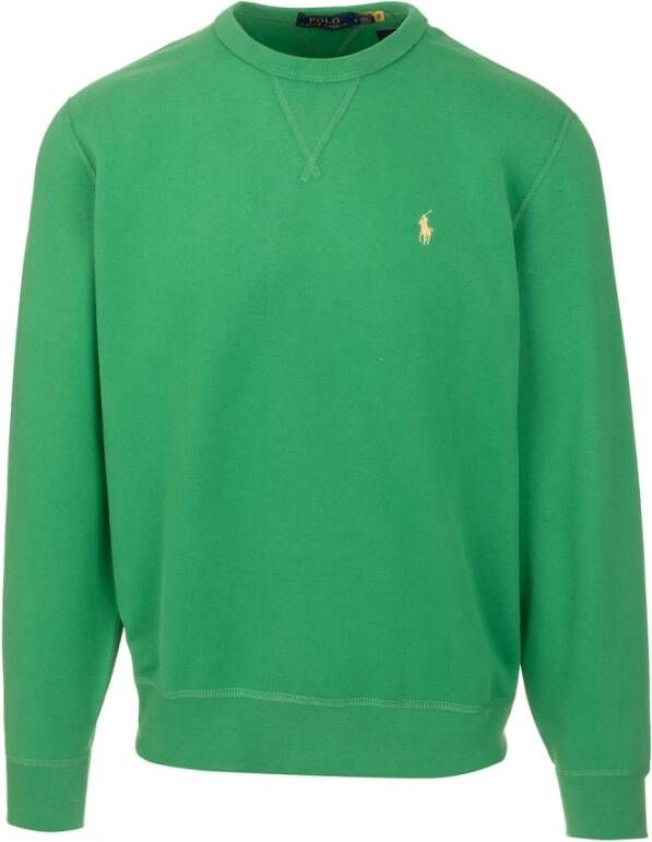 Polo Ralph Lauren Groene Sweatshirt Regular Fit Koud Weer 60% Katoen 40% Polyester Green Heren