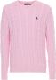 Polo Ralph Lauren Gebreide pullover met logopatch en kabelpatroon - Thumbnail 3